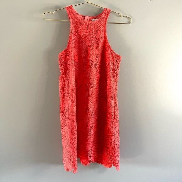 Lovers + Friends Caspian Mini Shift Dress || SZ XS || Coral Reef - Picture 5 of 12